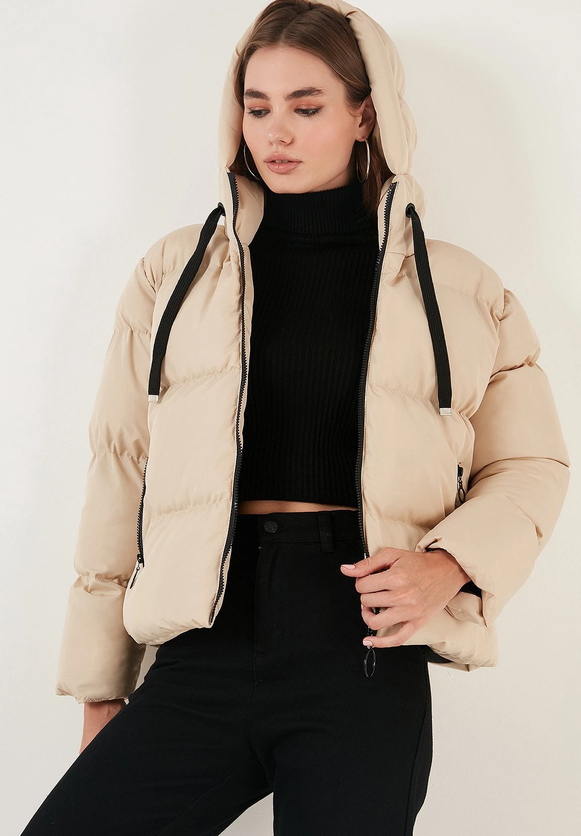 LELA Regular Fit - Winterjas - Stone - Afbeelding 5