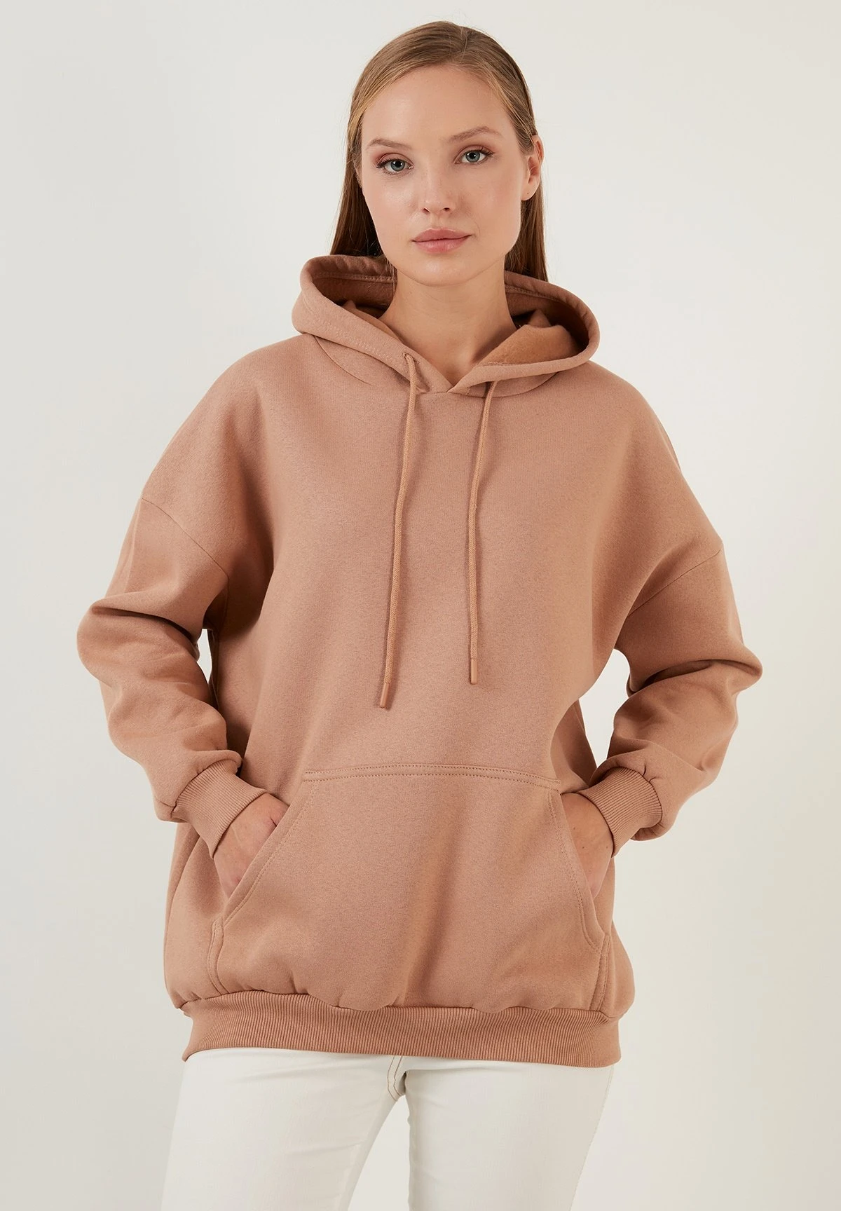 LELA Regular Fit - Hoodie - Biscuit Color - Afbeelding 3