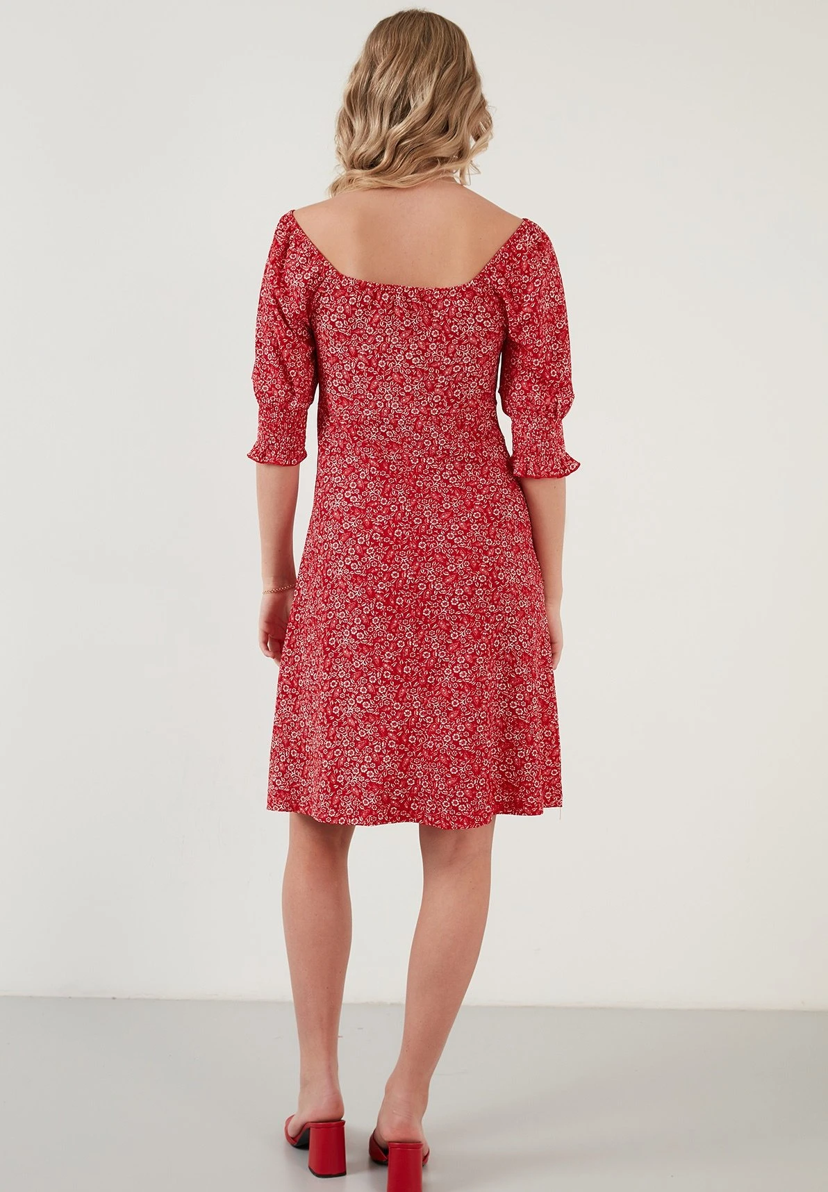 LELA Jurk - Red - Afbeelding 3