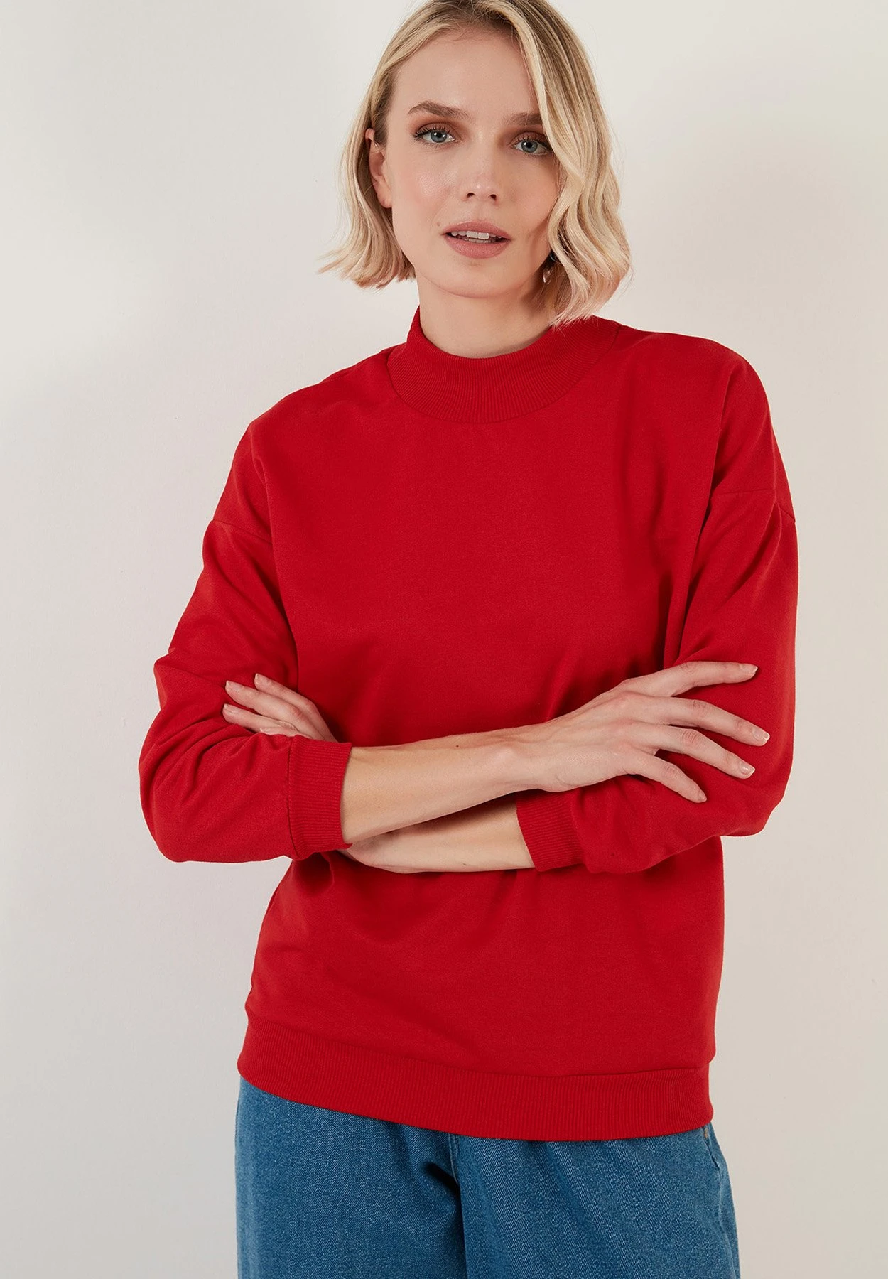 LELA Regular Fit - Sweater - Red - Afbeelding 4