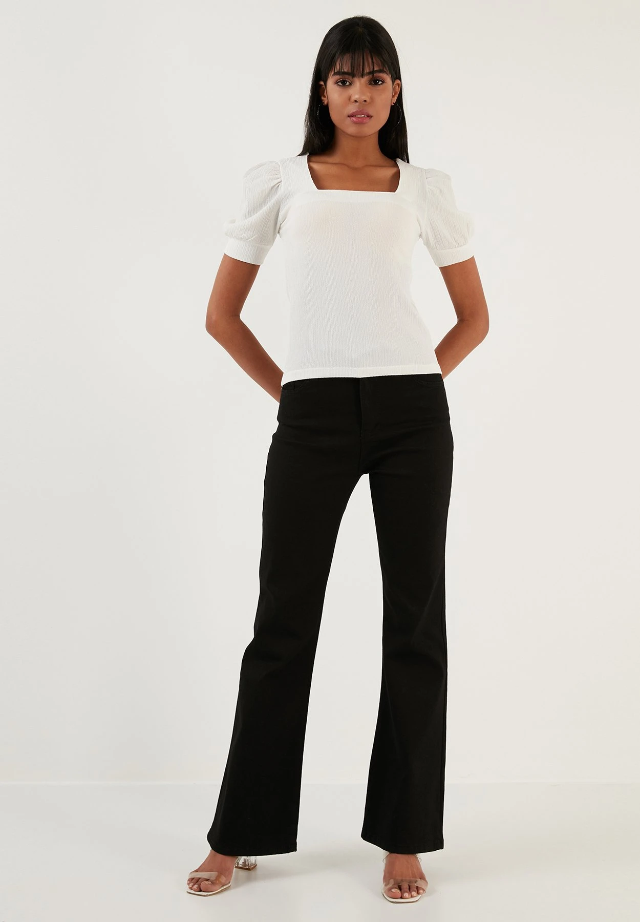 LELA Slim Fit - Blouse - Ecru - Afbeelding 2