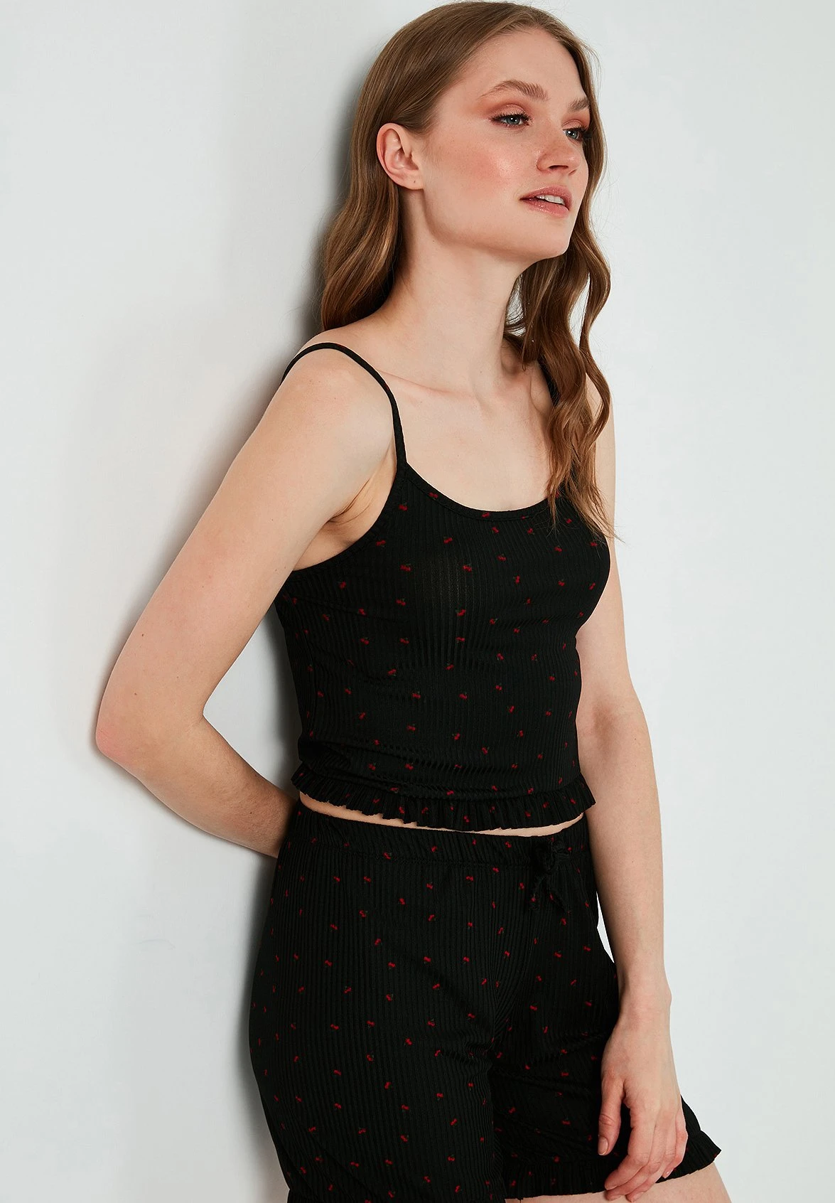 LELA Pyjama - Black-Red - Afbeelding 5