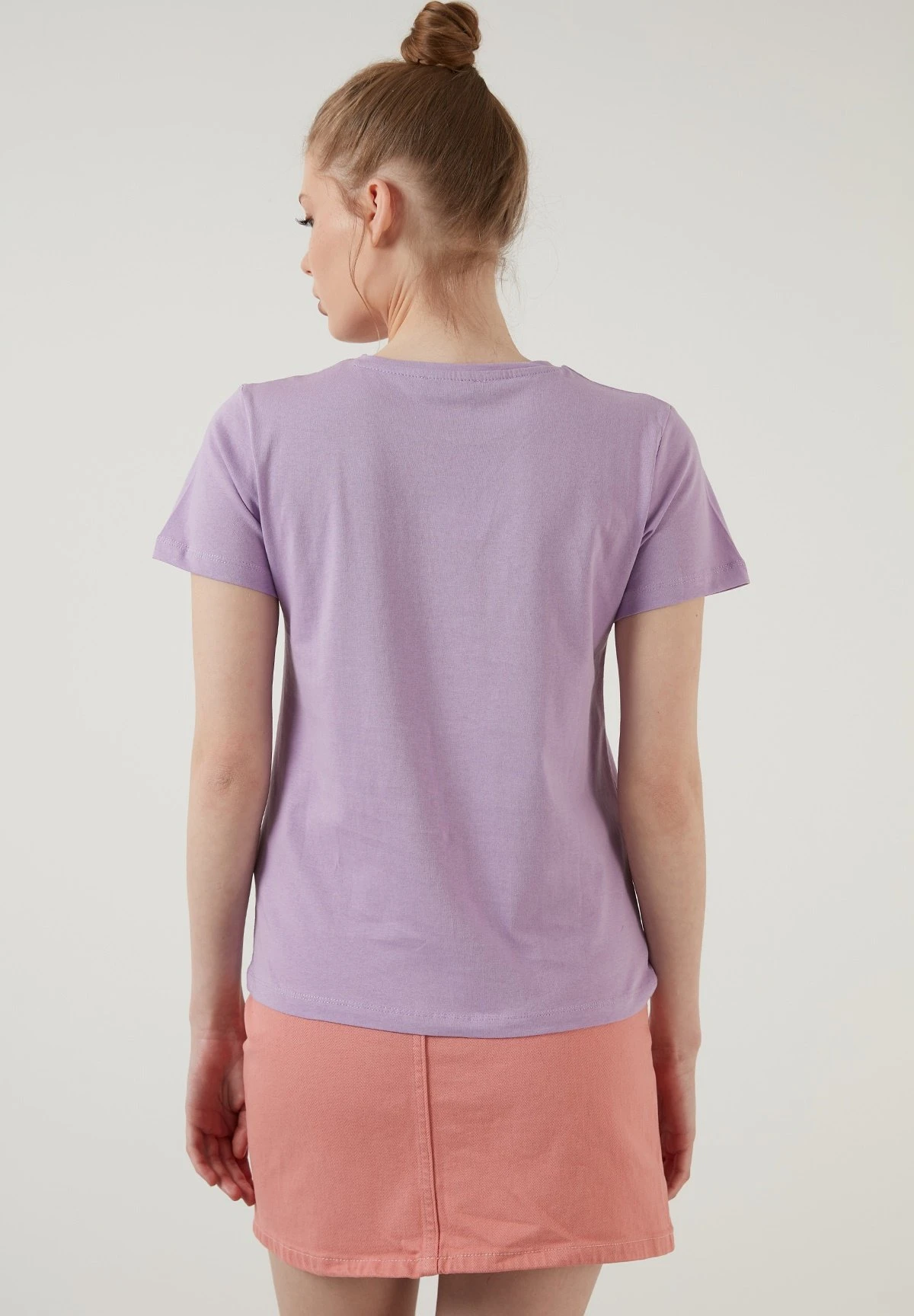 LELA T-Shirt Print - Lilac - Afbeelding 3