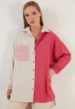 LELA Loose Fit - Overhemdblouse - Fuchsia