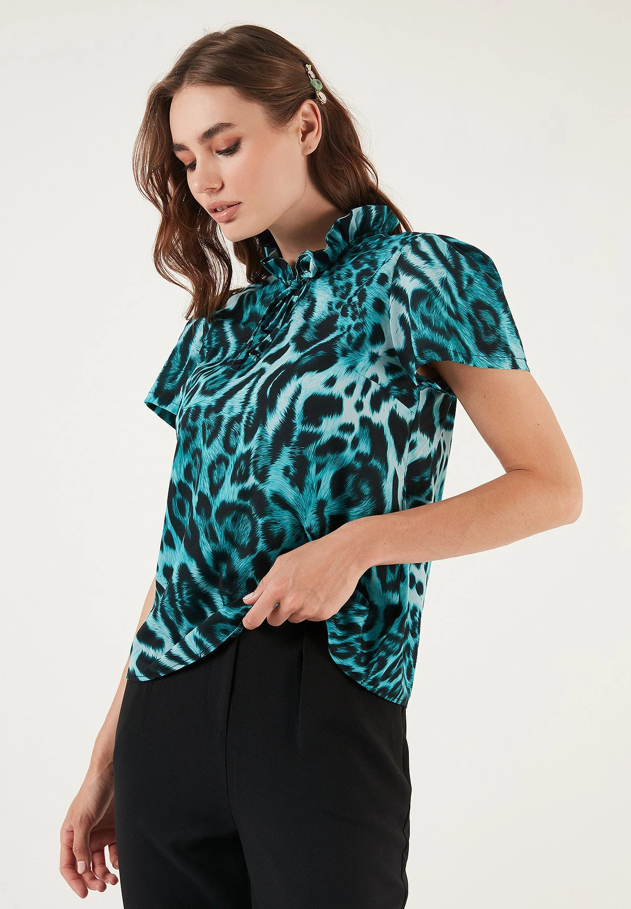 LELA Regular Fit - Blouse - Blue - Afbeelding 5