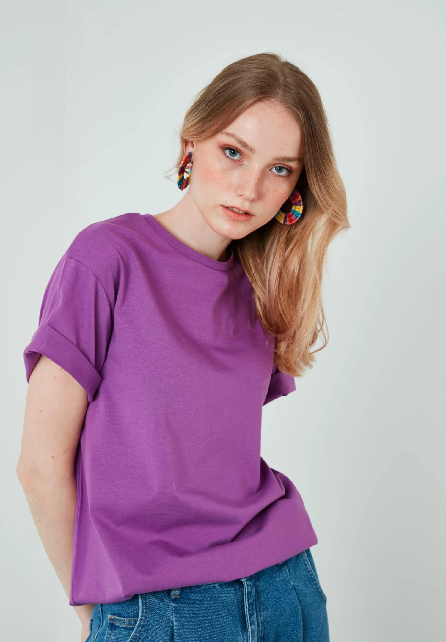 LELA T-Shirt Print - Purple - Afbeelding 5
