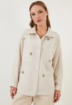 LELA Loose Fit - Overhemdblouse - Ecru