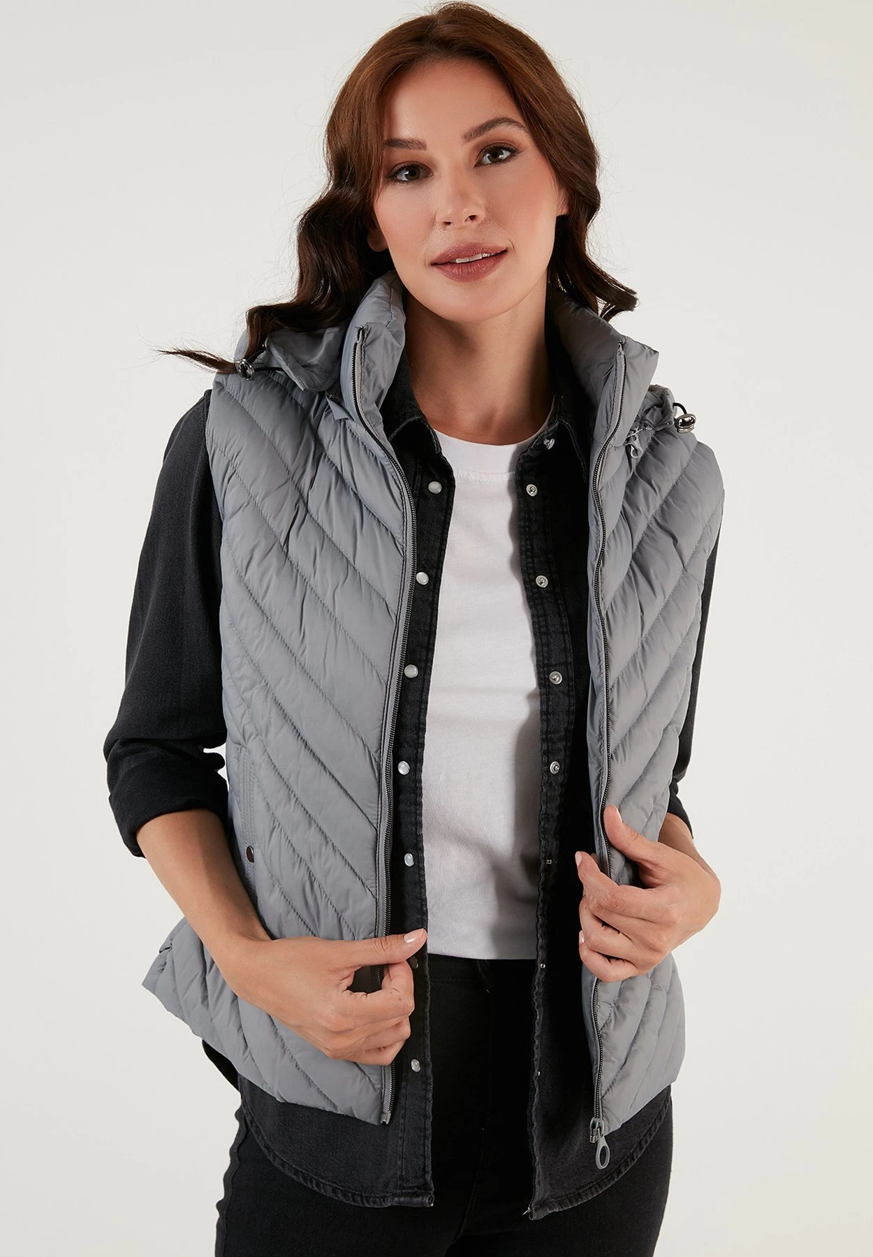LELA Regular Fit - Bodywarmer - Grey - Afbeelding 3