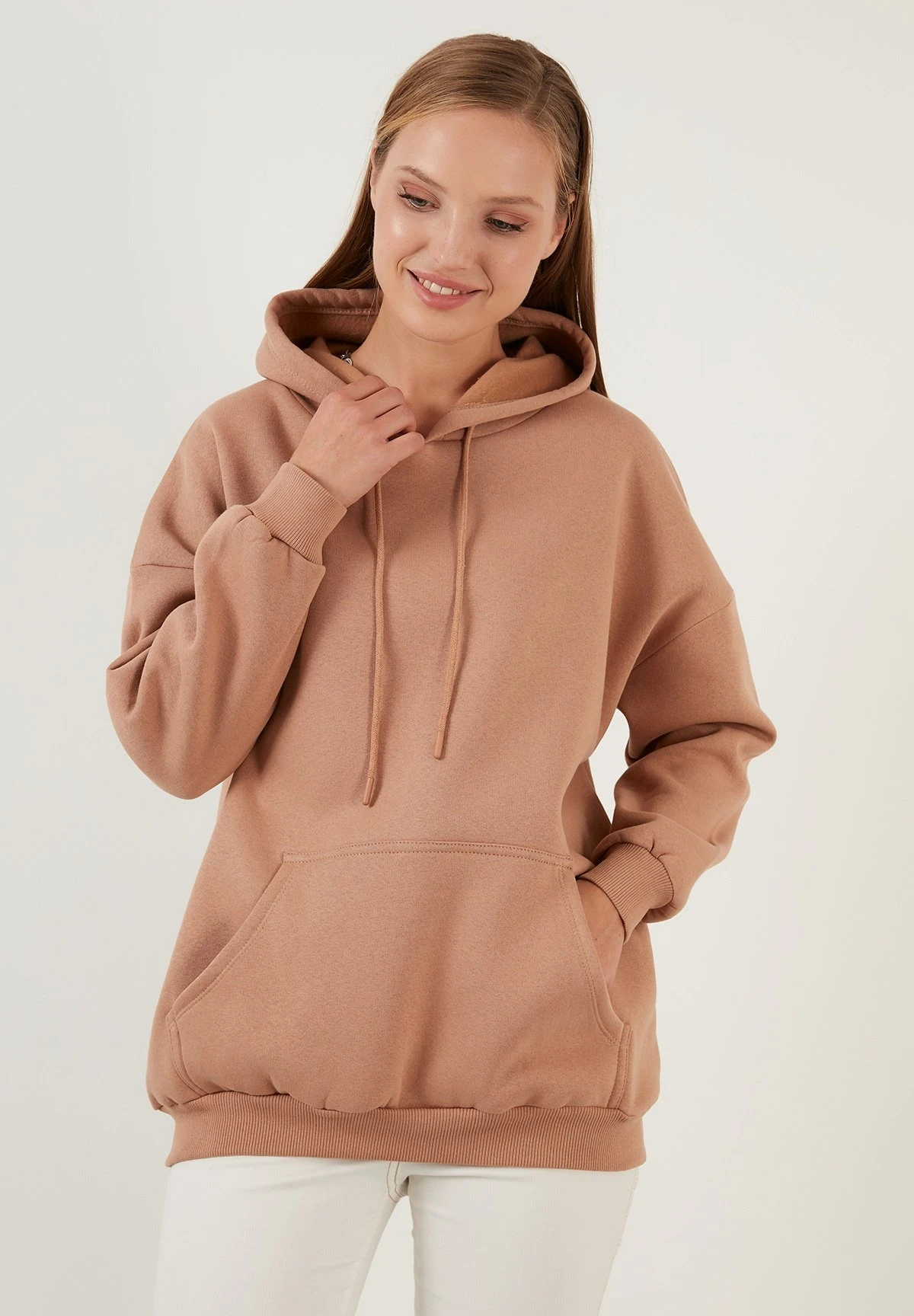 LELA Regular Fit - Hoodie - Biscuit Color - Afbeelding 5