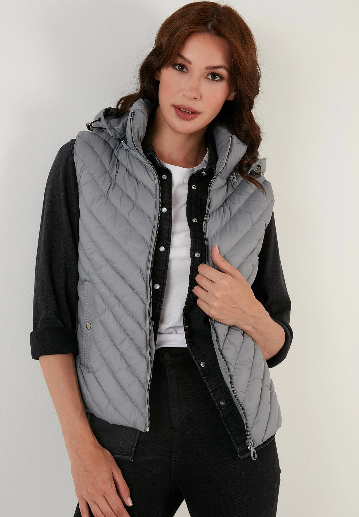 LELA Regular Fit - Bodywarmer - Grey - Afbeelding 5
