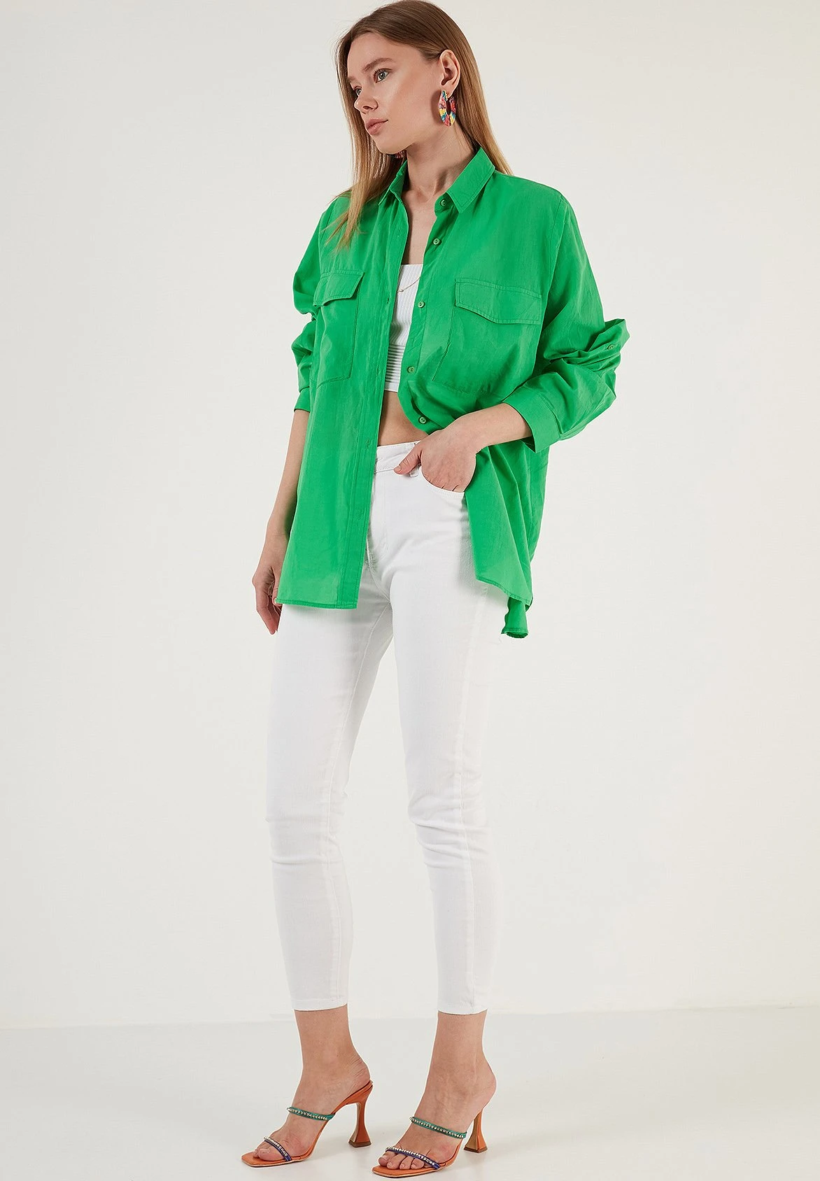 LELA Loose Fit - Overhemdblouse - Green - Afbeelding 2