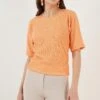 LELA Regular Fit - T-Shirt Basic - Light Orange
