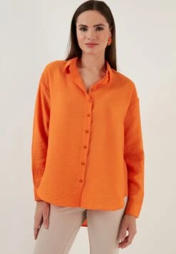 LELA Regular Fit - Overhemdblouse - Orange