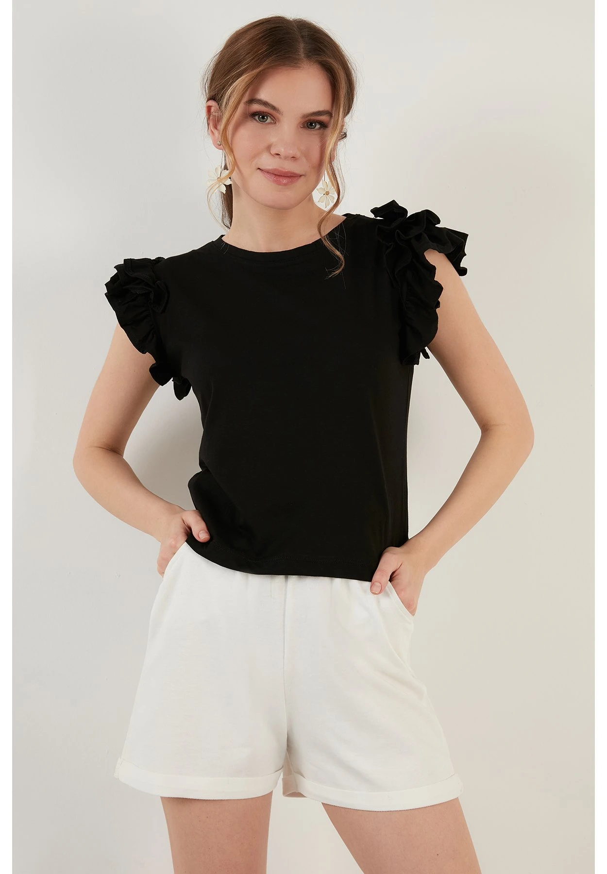 LELA T-Shirt Print - Black