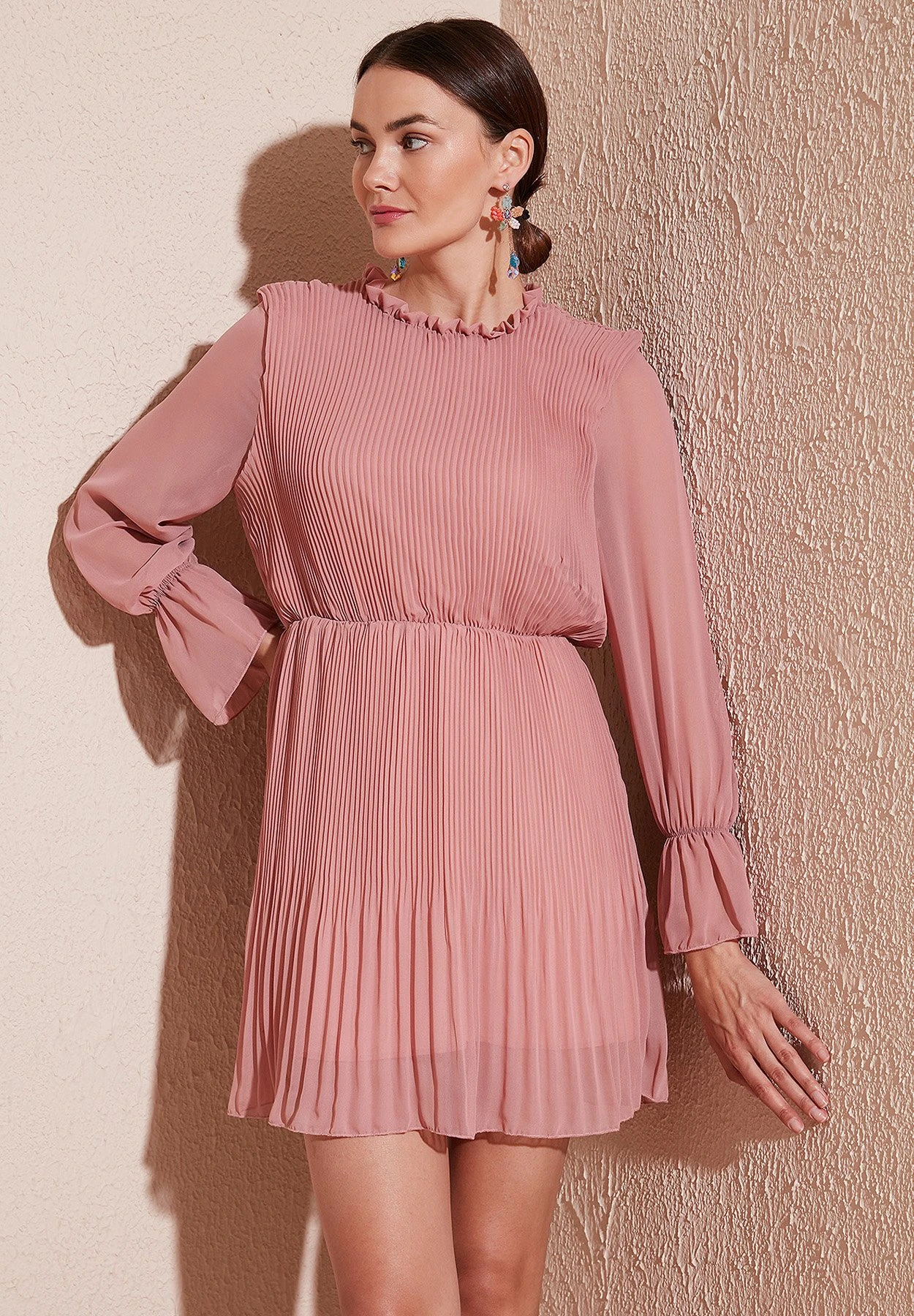 LELA Regular Fit - Jurk - Powder Pink - Afbeelding 4