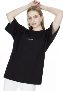 LELA Loose Fit - T-Shirt Print - Black