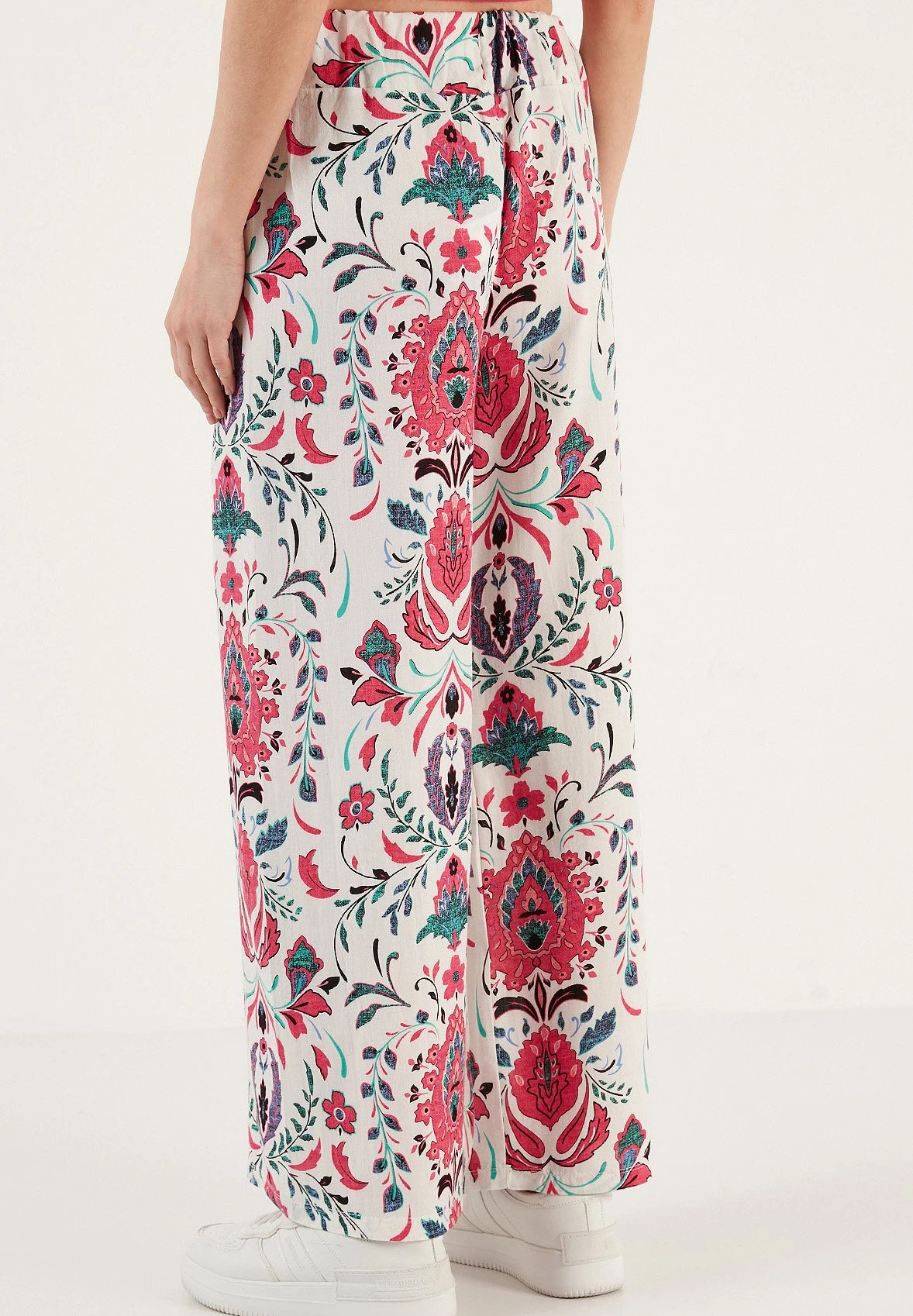 LELA Broek - White/Fuchsia - Afbeelding 3