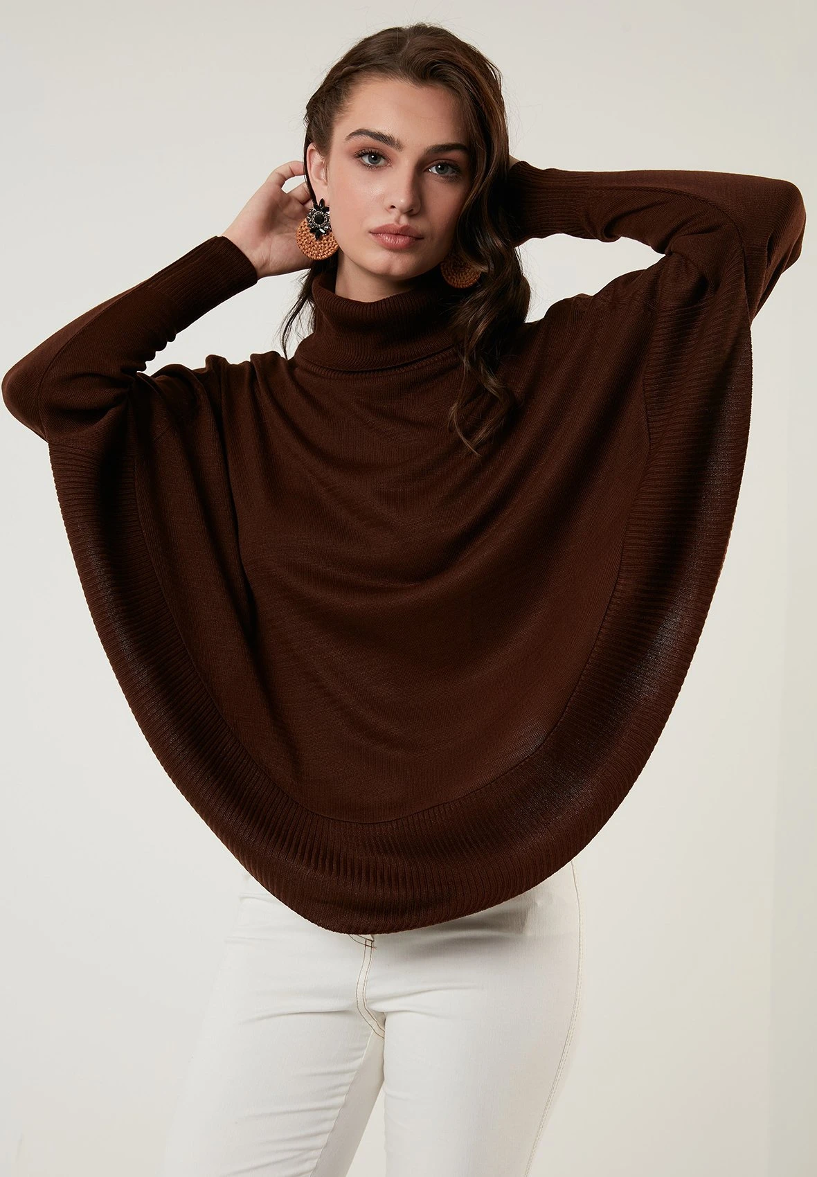 LELA Poncho - Brown - Afbeelding 6