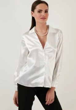 LELA Regular Fit - Overhemdblouse - Ecru
