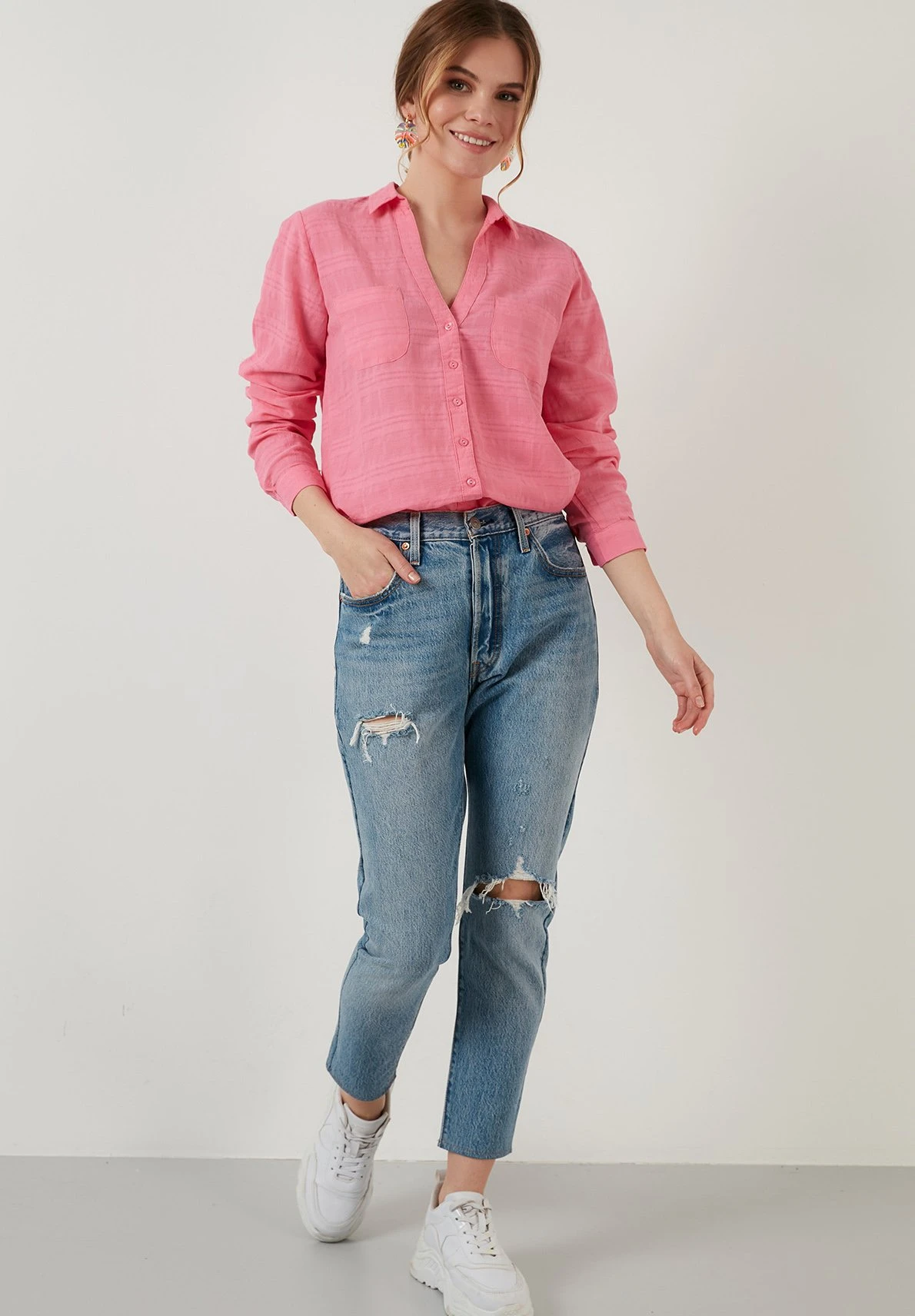 LELA Regular Fit - Overhemdblouse - Pink - Afbeelding 2