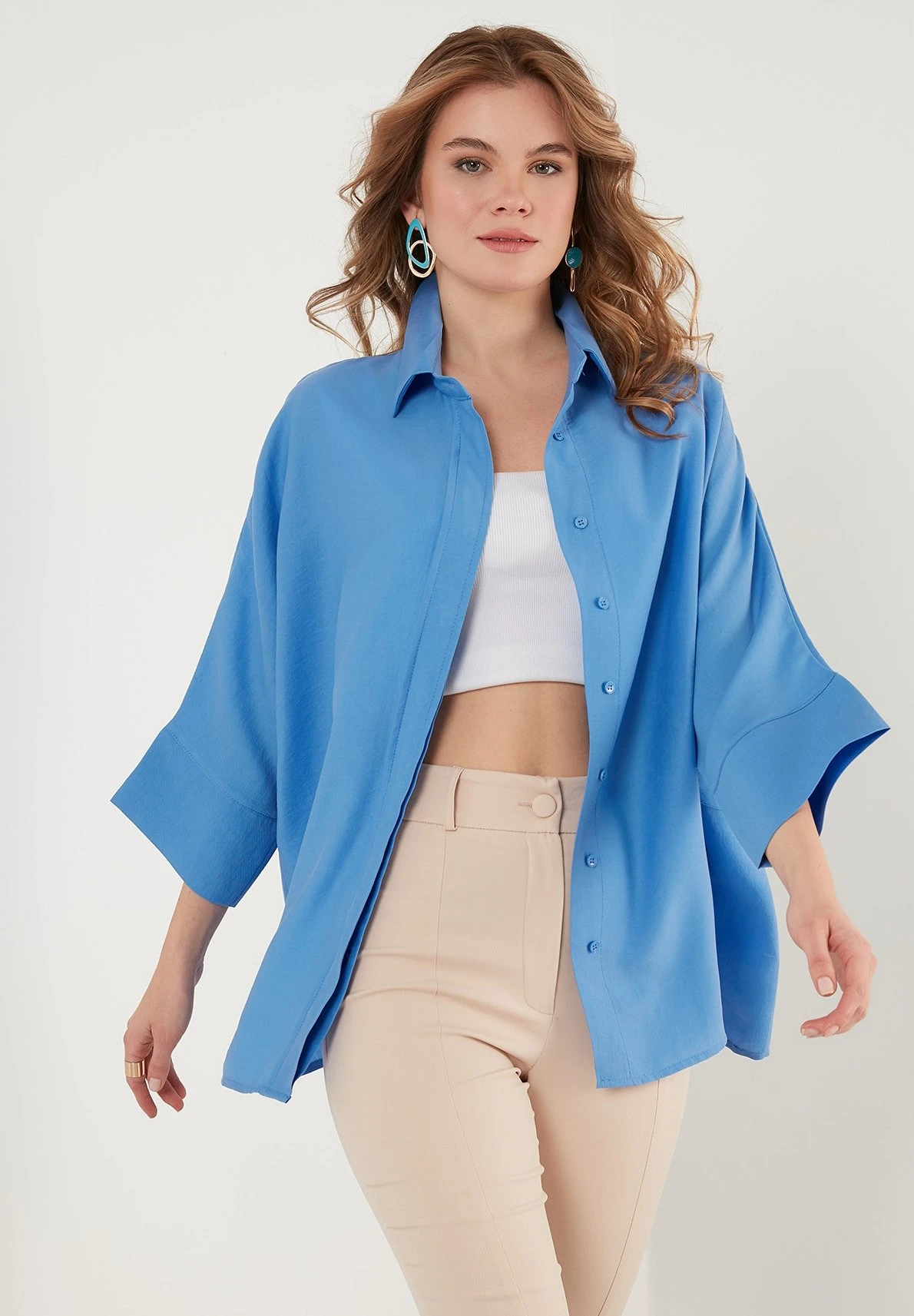 LELA Overhemdblouse - Indigo - Afbeelding 4