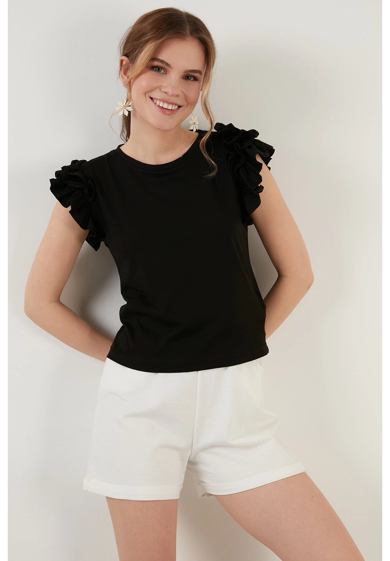 LELA T-Shirt Print - Black - Afbeelding 4