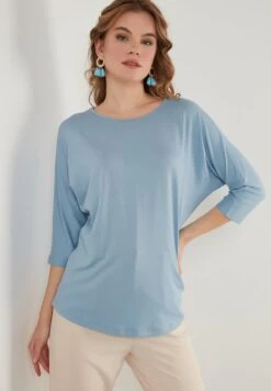 LELA Crew Neck- Longsleeve - Baby Blue