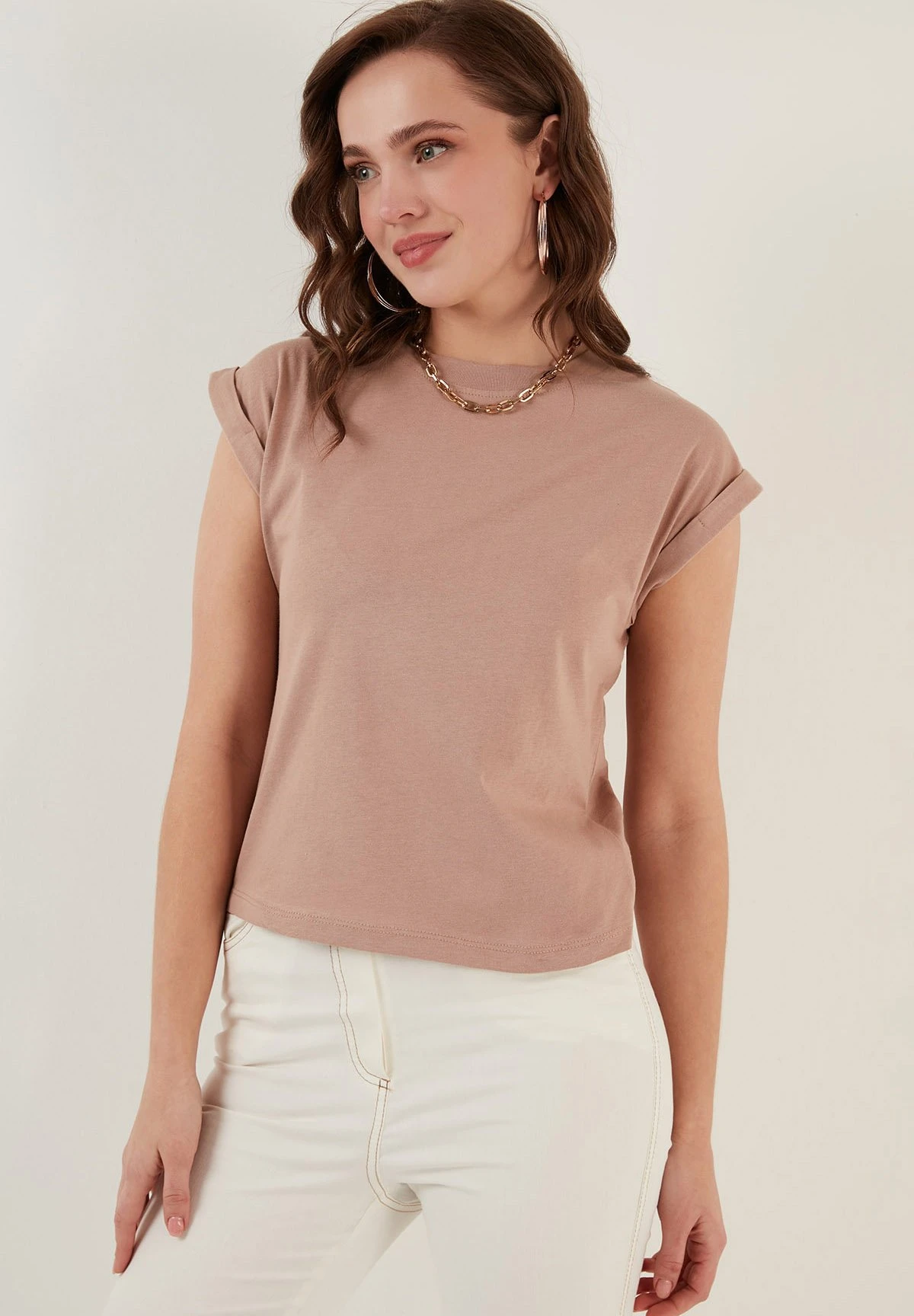 LELA Basic - T-Shirt Basic - Biscuit Color