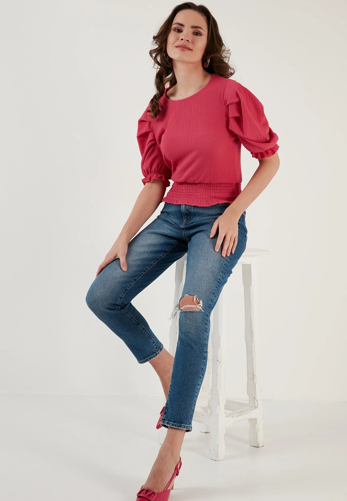 LELA Blouse - Fuchsia - Afbeelding 4