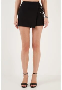 LELA Regular Fit - Wikkelrok - Black