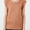 LELA Crew Neck - T-Shirt Basic - Snuff Coloured