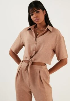 LELA Regular Fit - Overhemdblouse - Camel