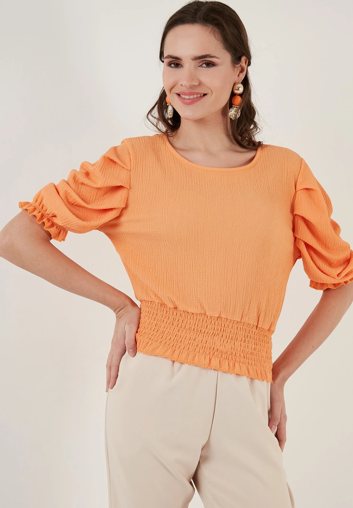 LELA Blouse - Light Orange - Afbeelding 5
