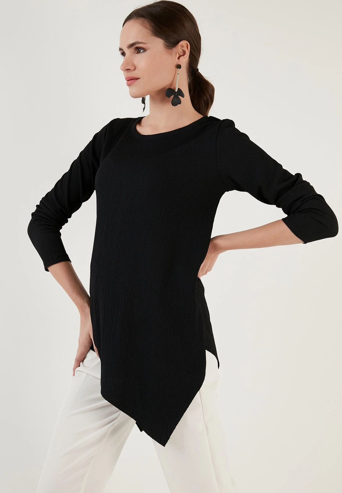 LELA Regular Fit - Blouse - Black - Afbeelding 4