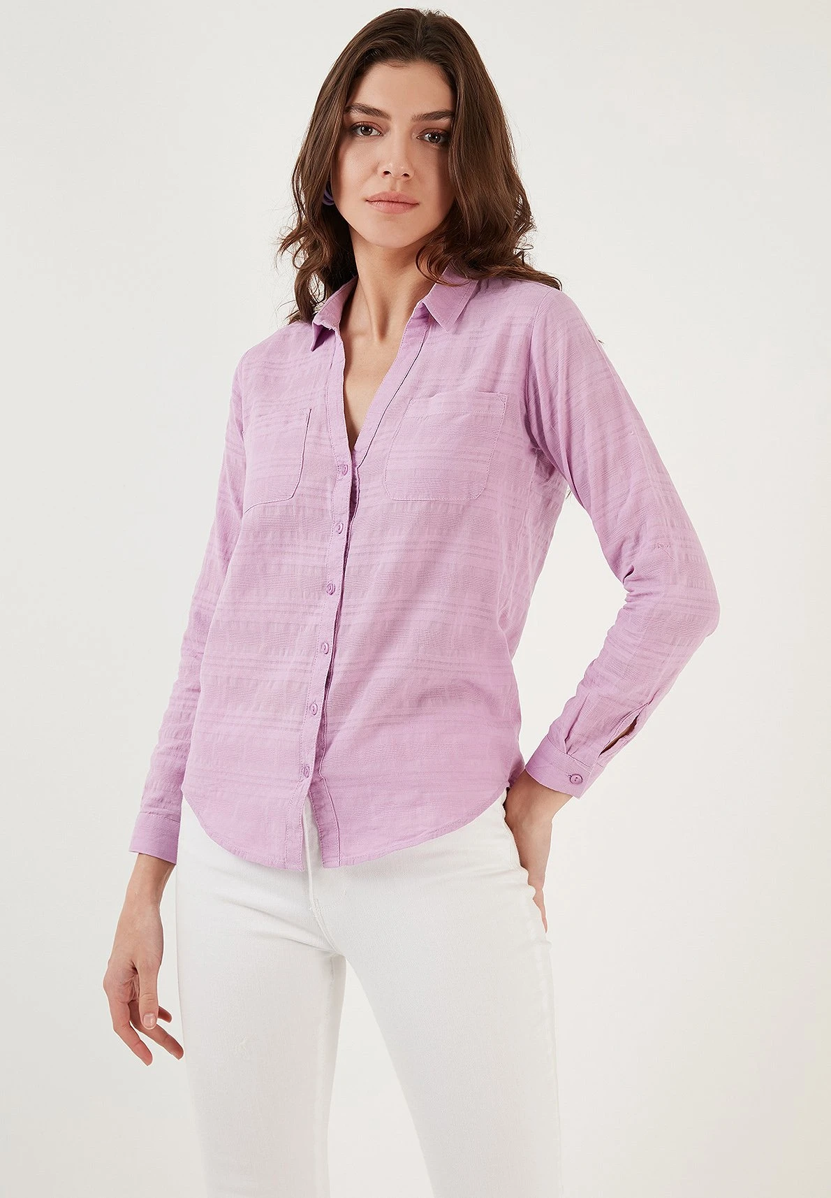 LELA Overhemdblouse - Lilac