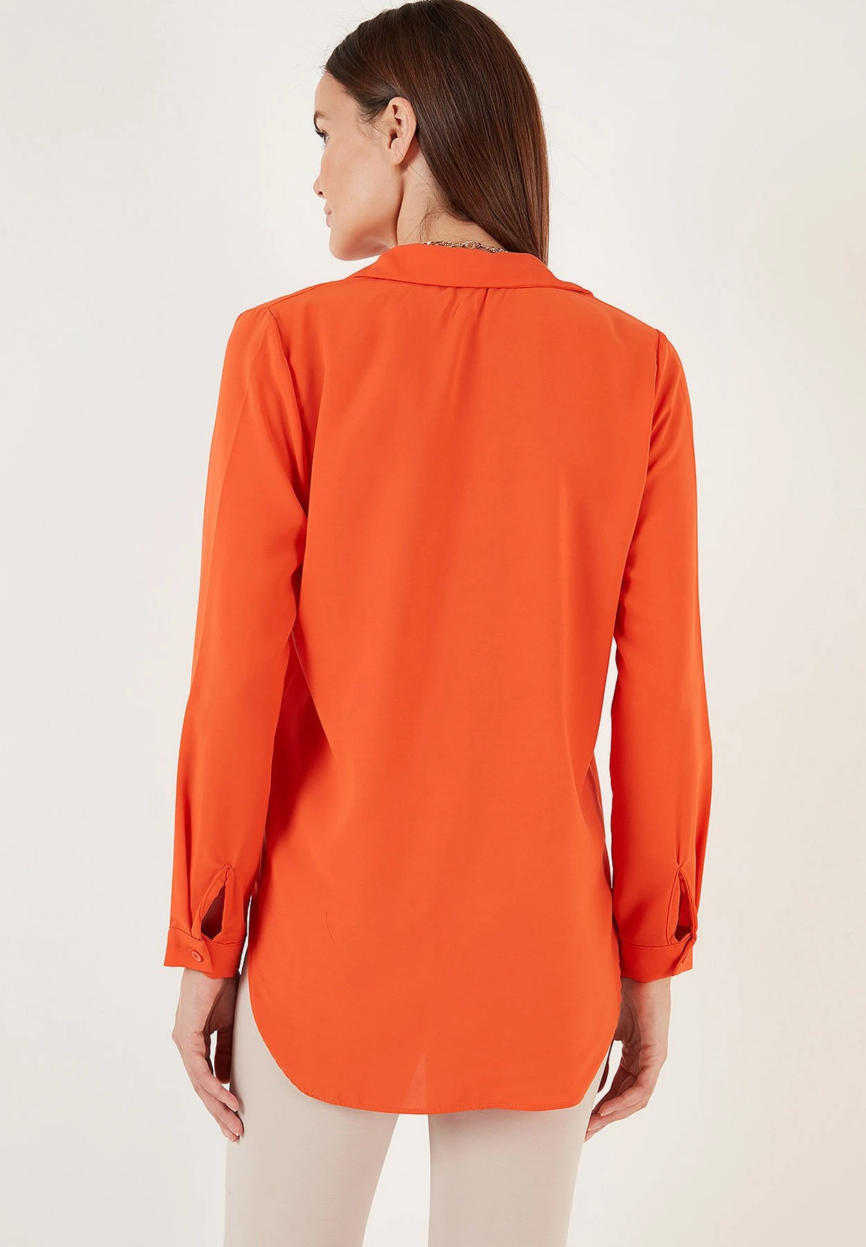 LELA Overhemdblouse - Orange - Afbeelding 3