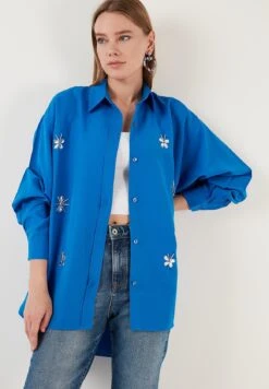 LELA Loose Fit - Overhemdblouse - Blue