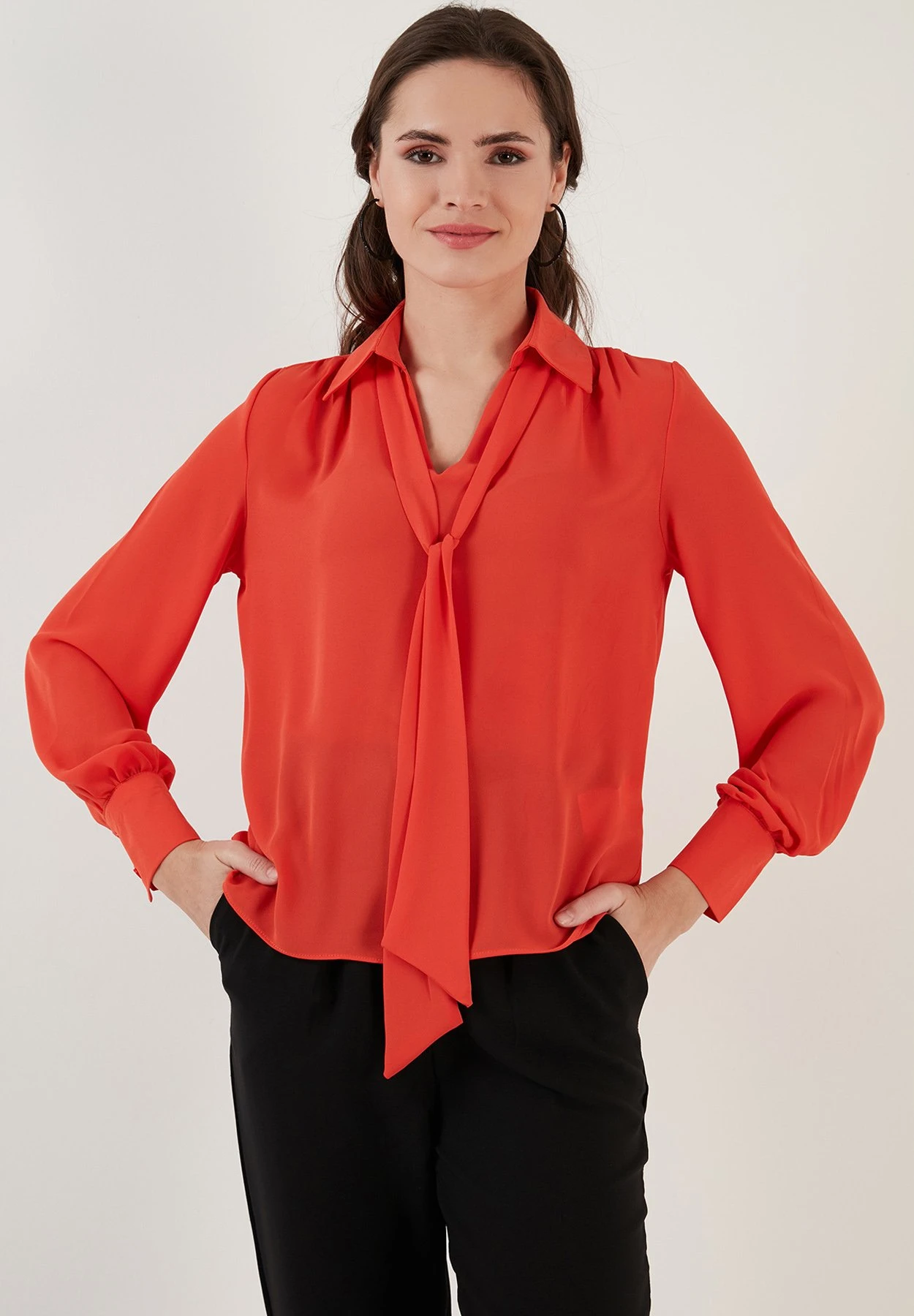 LELA Regular Fit - Blouse - Orange - Afbeelding 4