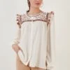 LELA Regular Fit - Blouse - Ecru