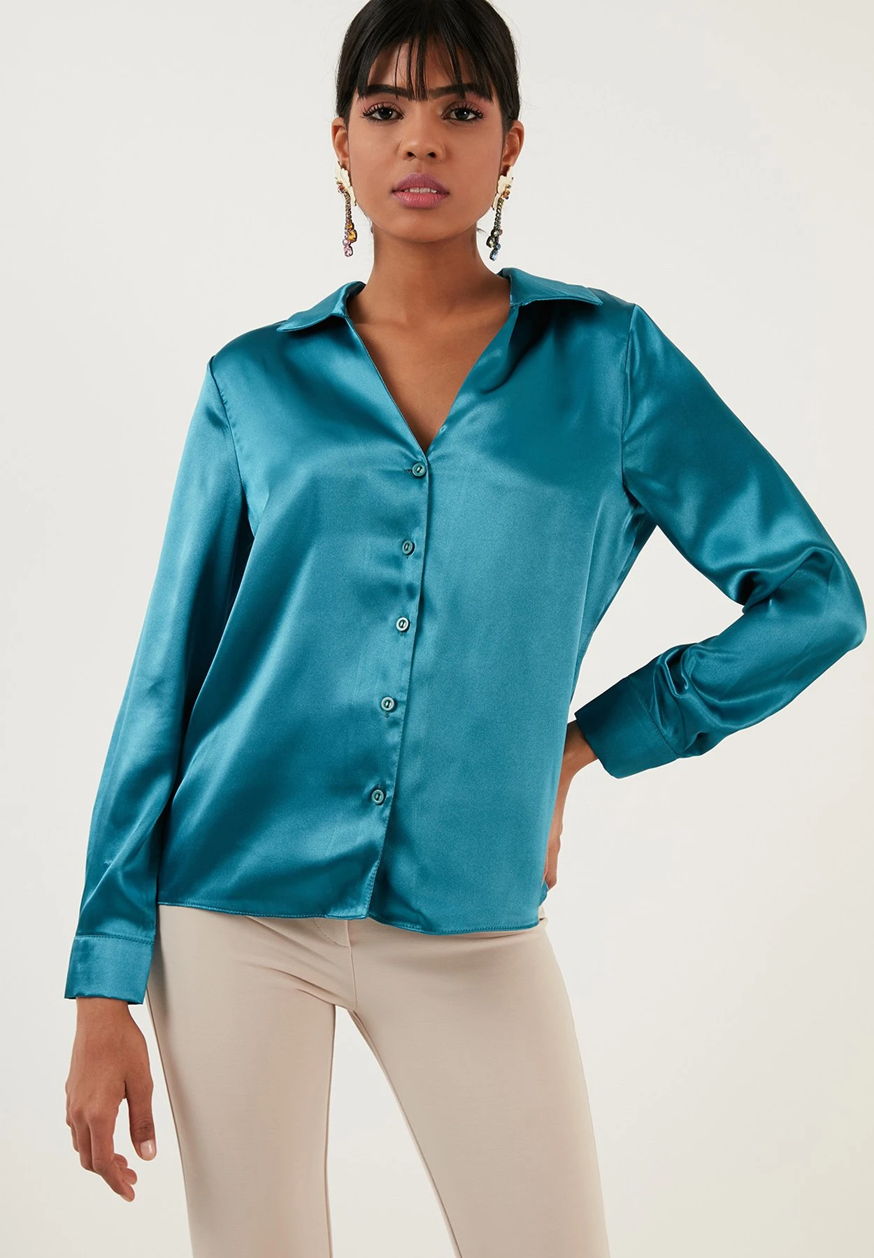 LELA Regular Fit - Overhemdblouse - Green - Afbeelding 5