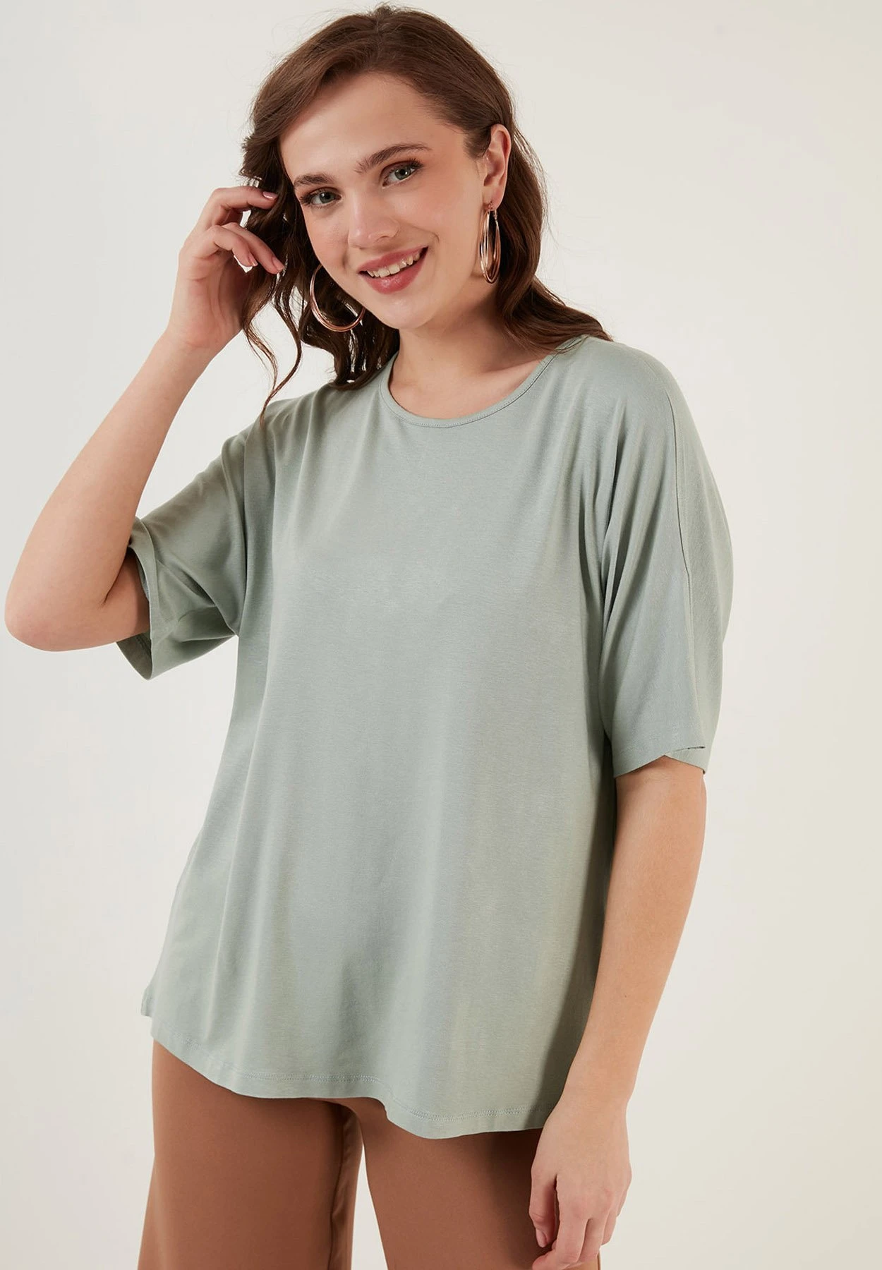 LELA Loose Fit - Blouse - Almond Green - Afbeelding 3
