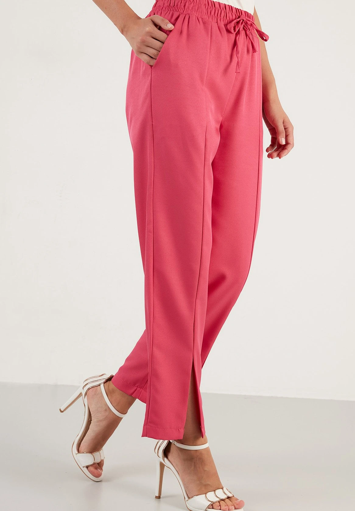 LELA Regular Fit - Broek - Fuchsia - Afbeelding 3