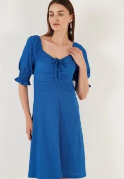 LELA Regular Fit - Jurk - Royal Blue