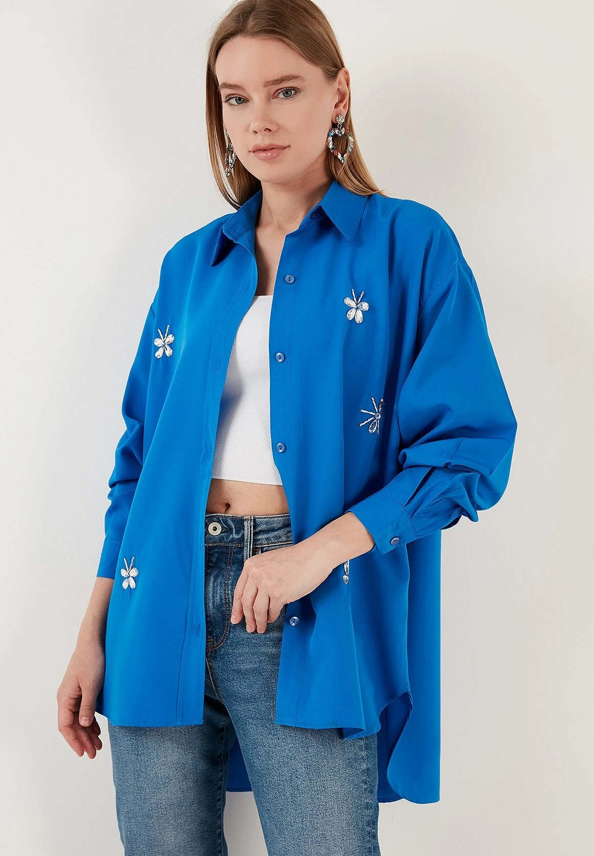 LELA Loose Fit - Overhemdblouse - Blue - Afbeelding 3