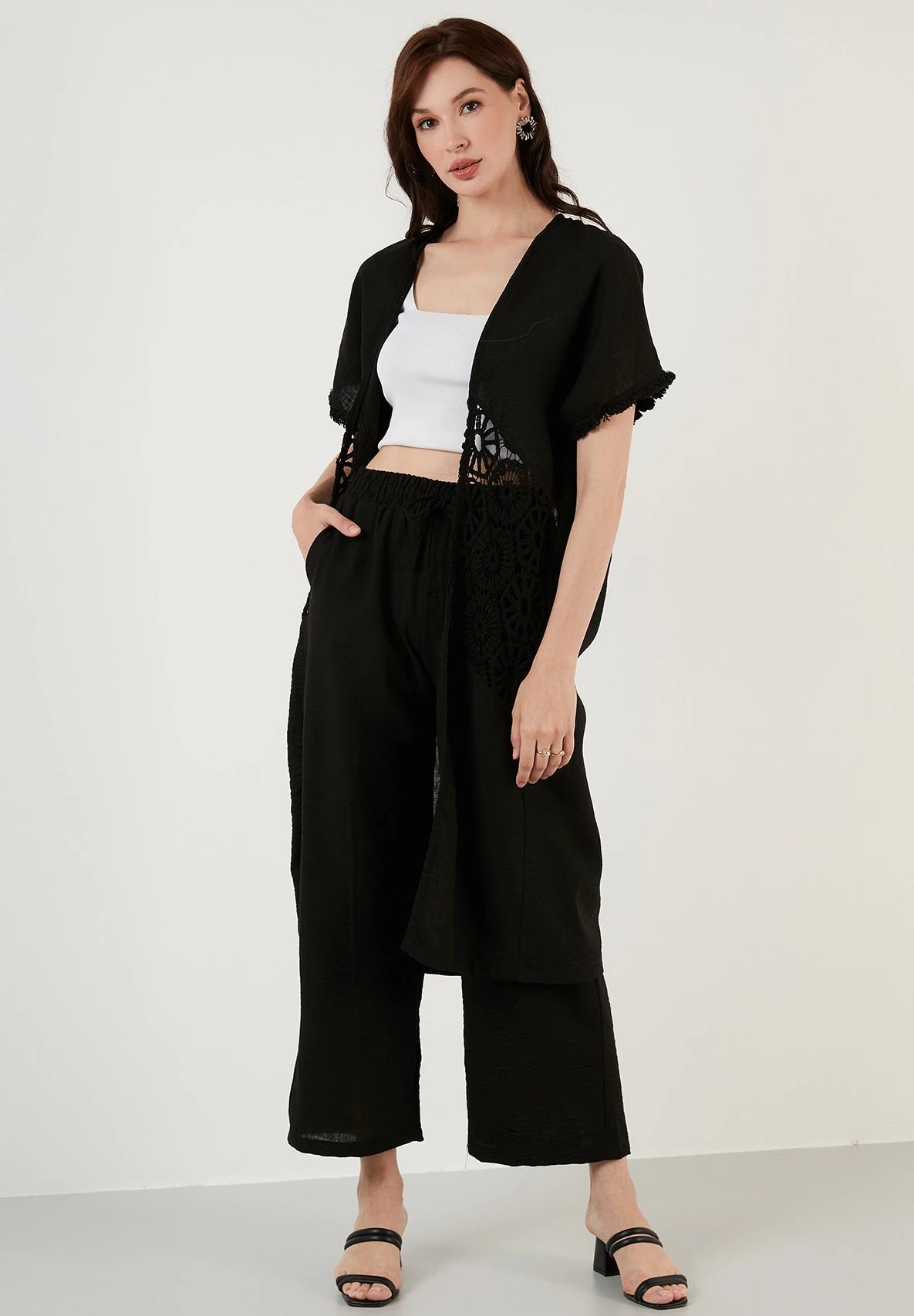 LELA Two Piece Set - Regular Fit - Vest - Black - Afbeelding 2