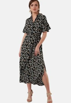 LELA Slim Fit - Blousejurk - Black