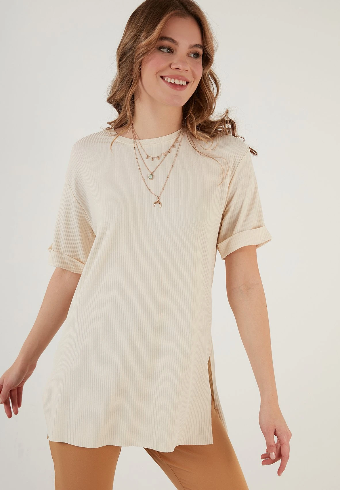 LELA Slim Fit - Blouse - Stone Colored - Afbeelding 4