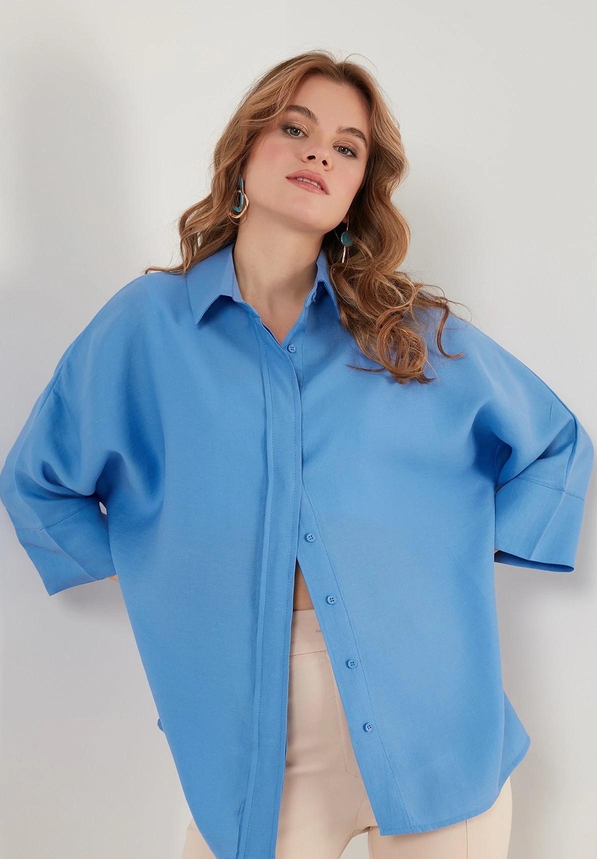 LELA Overhemdblouse - Indigo - Afbeelding 5