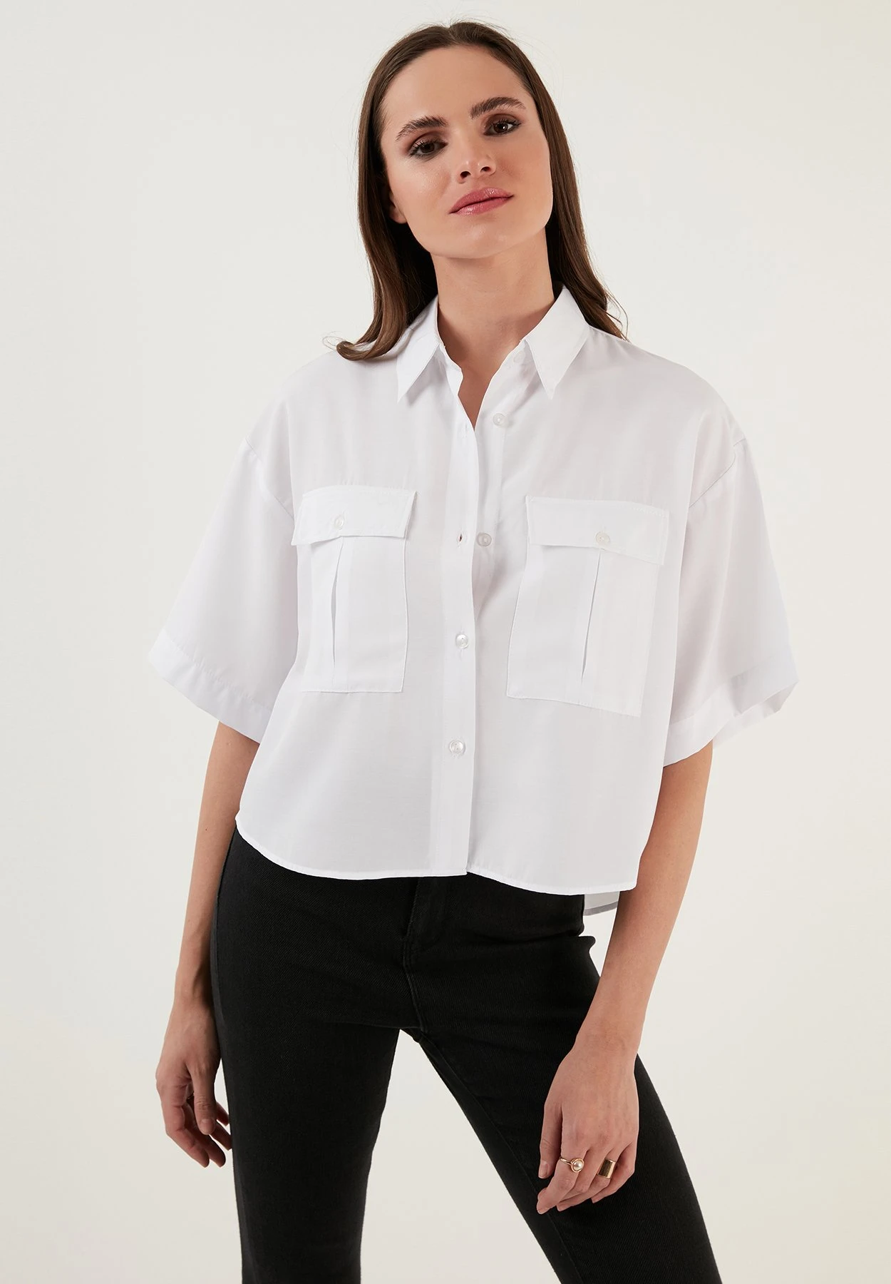 LELA Loose Fit - Overhemdblouse - White