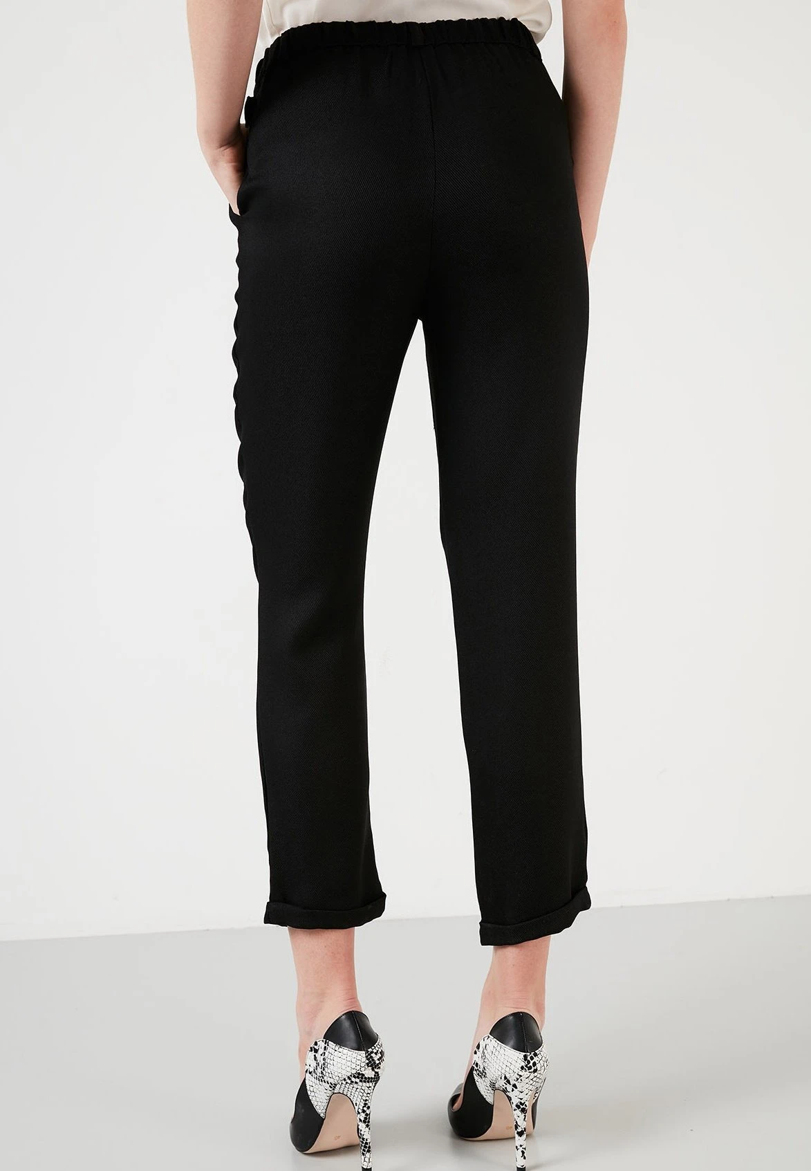 LELA High Waist Trousers- Broek - Black - Afbeelding 3